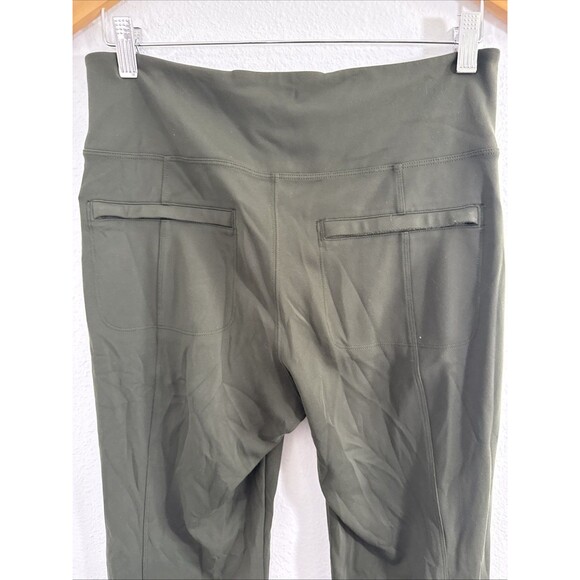 Athleta‎ Pants Womens M Petite Olive Delancey Straight Leg High Rise - Picture 5 of 13